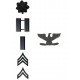 ELC™ SUBDUED Public Safety & Military Ranking Insignia (Matte Black Finish)